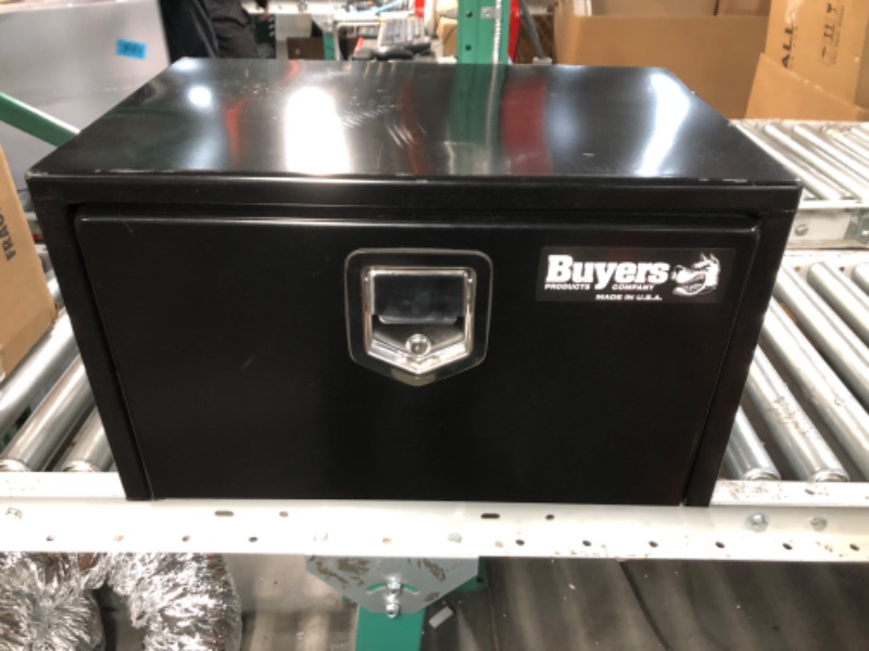 Photo 2 of Buyers Products 1703100 Black Steel Underbody Truck Box with Paddle Latch, 14 x 16 x 24 Inch 14x16x24 inches Black