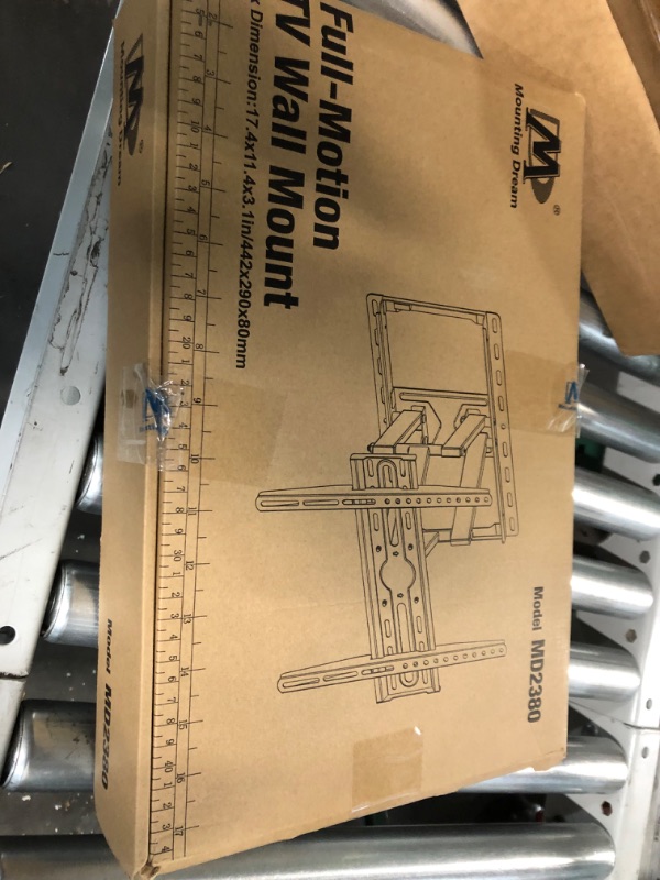 Photo 1 of Mounting Dream UL Listed TV Wall Mount for Most 32-55 inch TV, Some up to 65 inch, Full Motion TV Mount with Articulating Dual Arms, Max VESA 400x400mm, 99 lbs, Fits 16 inch Studs, MD2380