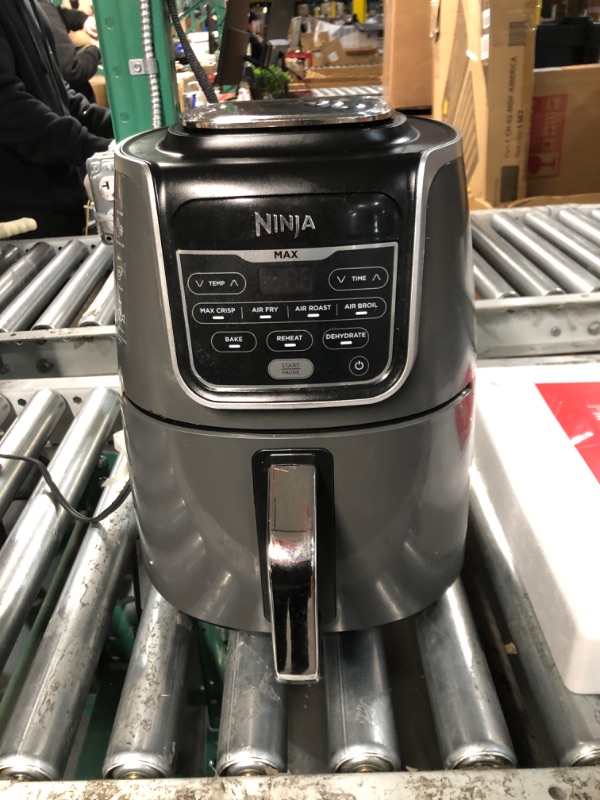 Photo 5 of **PARTS ONLY/SALE FINAL**
**NON-REFUNDABLE** // **SALE FINAL** Ninja AF161 Max XL Air Fryer that Cooks, Crisps, Roasts, Bakes, Reheats and Dehydrates, with 5.5 Quart Capacity, and a High Gloss Finish, Grey 5.5 Quarts