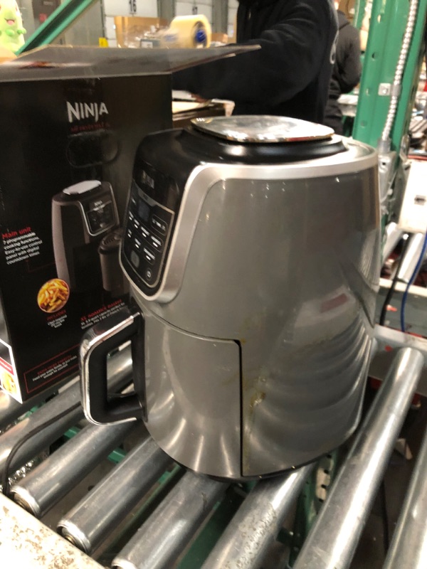 Photo 4 of **PARTS ONLY/SALE FINAL**
**NON-REFUNDABLE** // **SALE FINAL** Ninja AF161 Max XL Air Fryer that Cooks, Crisps, Roasts, Bakes, Reheats and Dehydrates, with 5.5 Quart Capacity, and a High Gloss Finish, Grey 5.5 Quarts