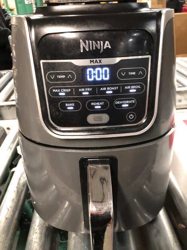 Photo 7 of **PARTS ONLY/SALE FINAL**
**NON-REFUNDABLE** // **SALE FINAL** Ninja AF161 Max XL Air Fryer that Cooks, Crisps, Roasts, Bakes, Reheats and Dehydrates, with 5.5 Quart Capacity, and a High Gloss Finish, Grey 5.5 Quarts