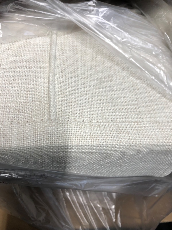 Photo 1 of ***USED - MISSING PARTS***
Restworld Fabric Arm Dining Chair,Tufted Upholstered High Back Nailed Trim with Untique Oak Wood Legs for Kitchen Restaurant Room Bedroom,Beige