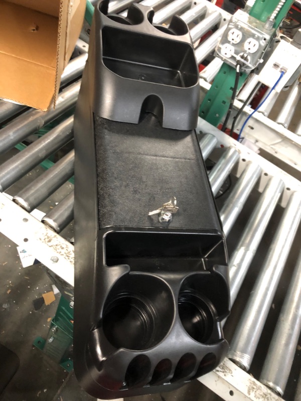 Photo 1 of Moblorg Center Console for Minivans, SUVs, Middle Van Console, Extra Cup Holders, Large Storage, Made in USA (Black) Black Extra Cup Holders