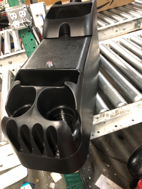Photo 1 of Moblorg Center Console for Minivans, SUVs, Middle Van Console, Extra Cup Holders, Large Storage, Made in USA (Black) Black Extra Cup Holders
