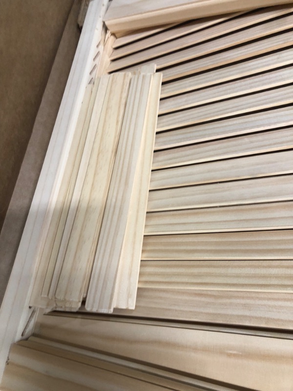 Photo 7 of ***see notes***LTL Home Products SHL43 Exterior Solid Wood Louvered Window Shutters, 15" x 43", Unfinished Pine