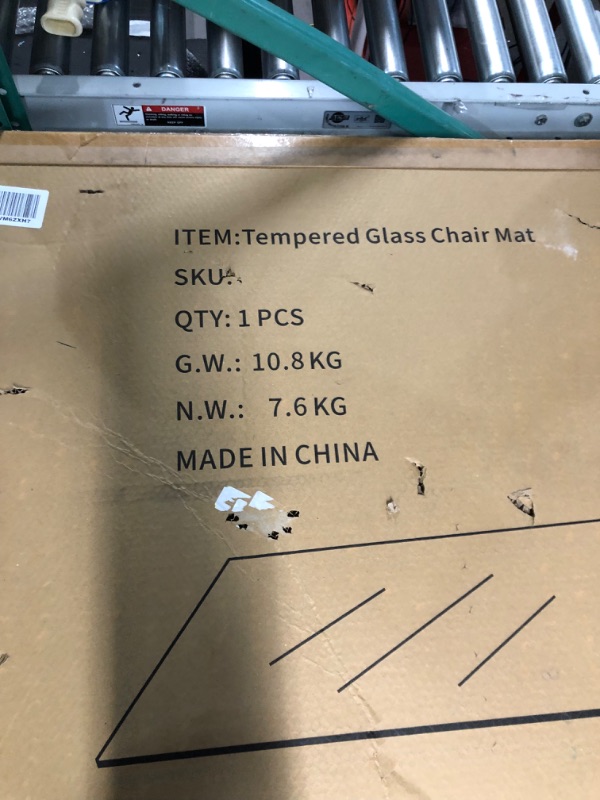 Photo 1 of GLSLAND - 36"x 46" Glass Chair Mat - Office Chair Mat -Computer Desk Mats - Premium Tempered Glass-Hard Protect Floor Easy Glide Swivel Chairs for Carpet/Home/Office