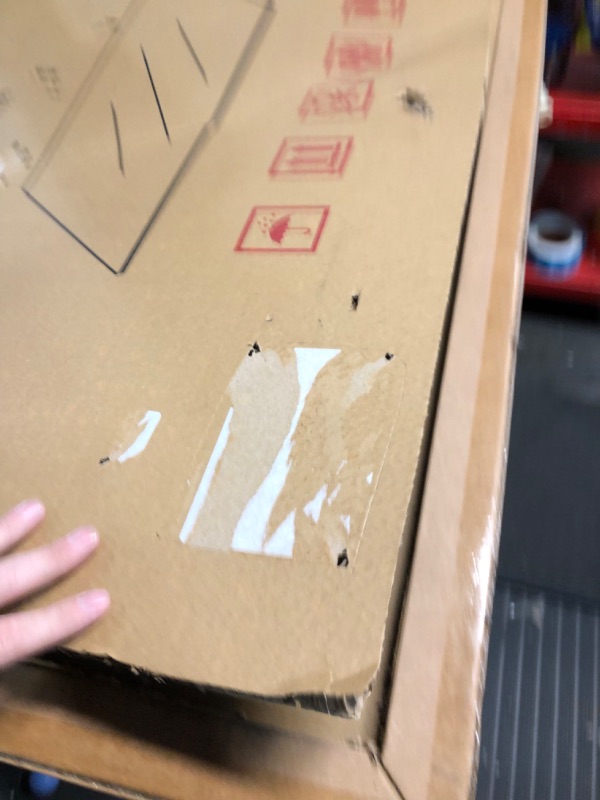 Photo 1 of GLSLAND - 36"x 46" Glass Chair Mat - Office Chair Mat -Computer Desk Mats - Premium Tempered Glass-Hard Protect Floor Easy Glide Swivel Chairs for Carpet/Home/Office