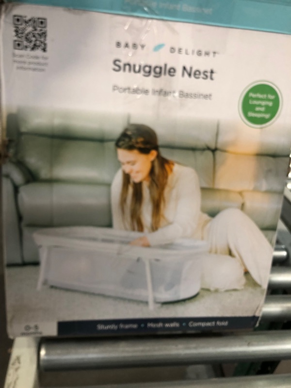 Photo 2 of Baby Delight Snuggle Nest Bassinet | Portable Baby Bed | for Infants 0 – 5 Months | Driftwood Grey