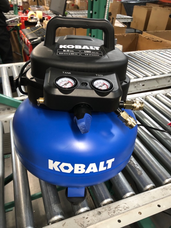 Photo 3 of Kobalt 6-Gallons Portable 150 Psi Pancake Air Compressor