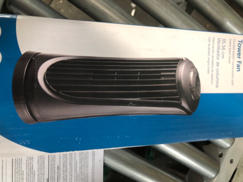 Photo 1 of **** non returnable***Utilitech 14-in 3-Speed Indoor Black Matte Oscillating Tower Fan