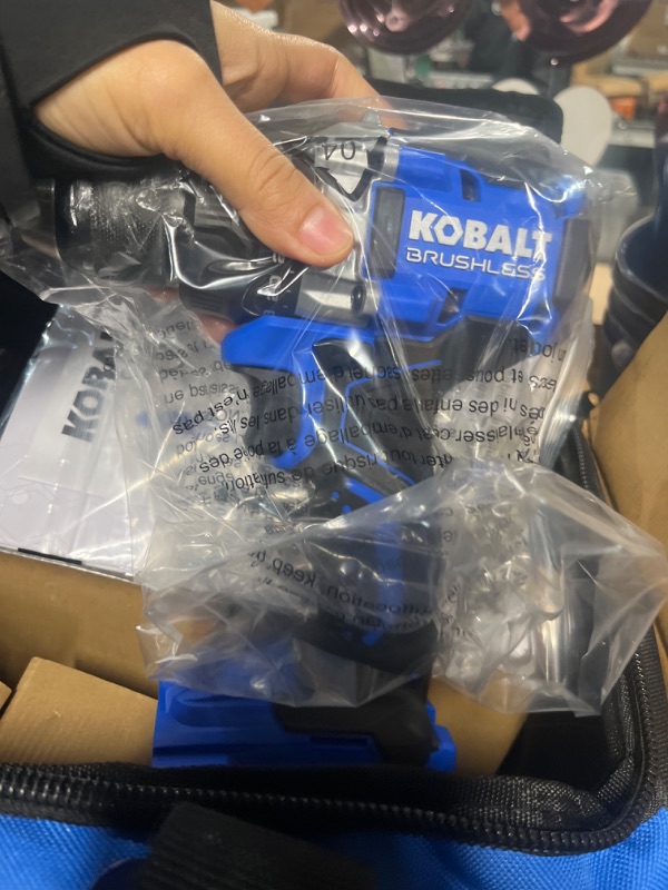 Photo 5 of Kobalt 24V Li-Ion Cordless Brushless 4-Tool Combo Kit