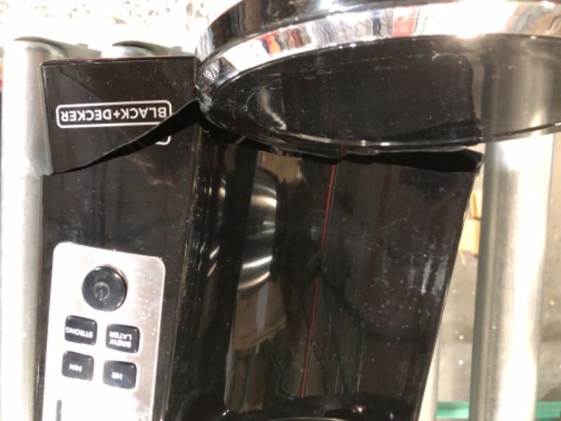 Photo 4 of ***parts only *** see pictures and notes*** nonrefundable***BLACK+DECKER 12 Cup Thermal Programmable Coffee Maker with Brew Strength and VORTEX Technology, Black/Steel, CM2046S