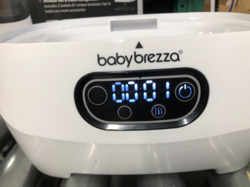 Photo 5 of Baby Brezza Baby Bottle Sterilizer and Dryer Advanced – Electric Steam Sterilization Machine – Universal Sterilizing for All Bottles: Plastic + Glass + Pacifiers + Breast Pump Parts - HEPA Filtration