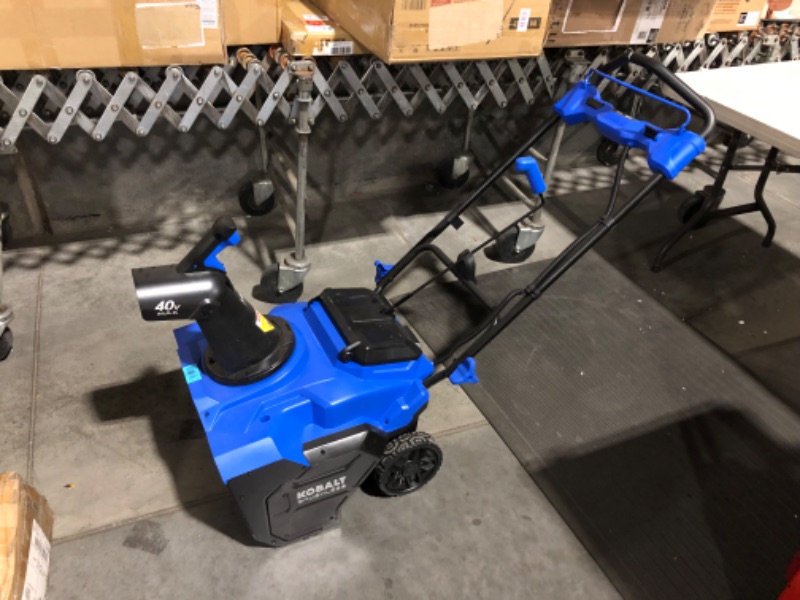 Photo 13 of ***NOT FUNCTIONAL - SEE COMMENTS***
Kobalt 40-volt 20-in Single-stage Push Cordless Electric Snow Blower 6 Ah (Battery and Charger Included)