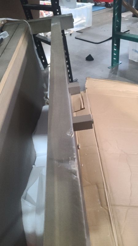 Photo 1 of ***parts only nonrefundable****  see pictures*****allen + roth Kennilton 60-in Gray Oak Undermount Double Sink Bathroom Vanity with White Carrera Engineered Stone Top