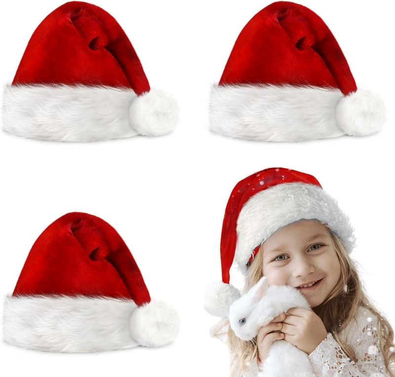 Photo 1 of 30 Pcs Christmas Santa hats for kids