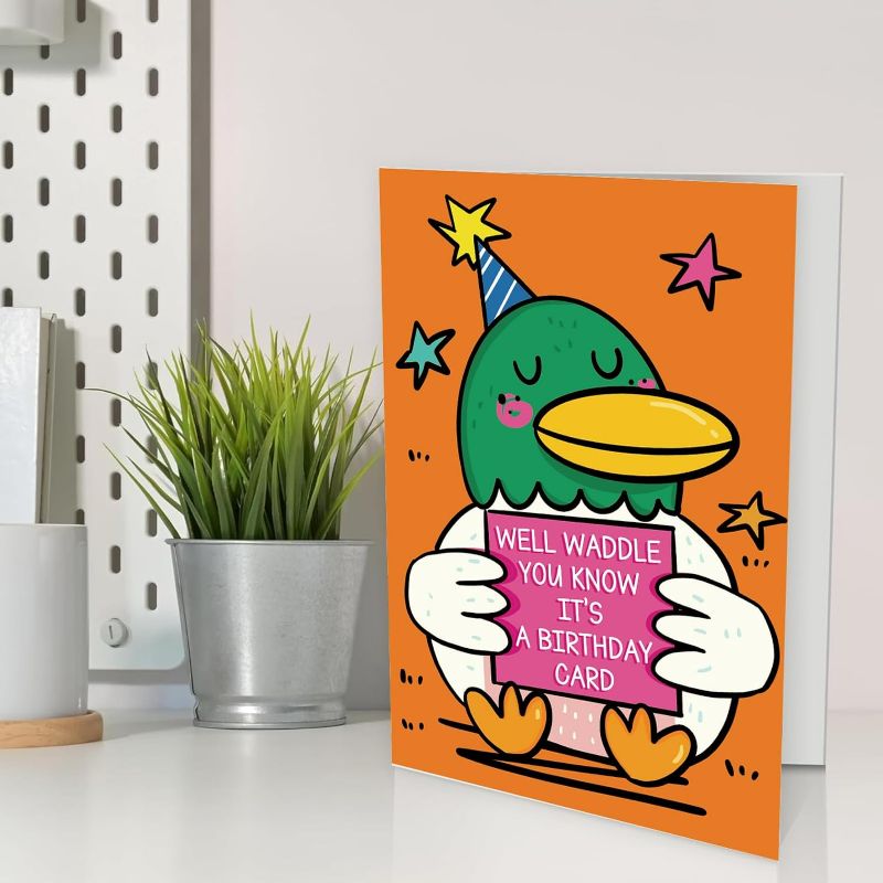 Photo 1 of UUEFKTN Party Duck Birthday Card pack of 3