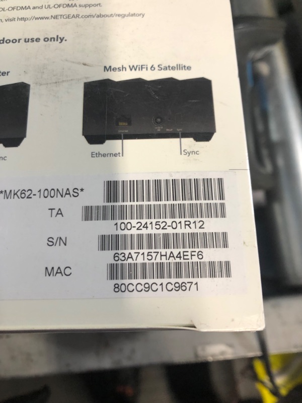 Photo 3 of NETGEAR Nighthawk Whole Home Mesh WiFi 6 System (MK62) - AX1800 router with 1 satellite extender, coverage up to 3,000 sq. ft. and 25+ devices Mesh WiFi 6 (2 Pack)