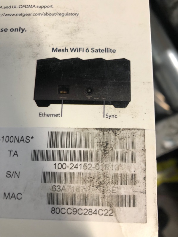 Photo 4 of NETGEAR Nighthawk Whole Home Mesh WiFi 6 System (MK62) - AX1800 router with 1 satellite extender, coverage up to 3,000 sq. ft. and 25+ devices Mesh WiFi 6 (2 Pack)