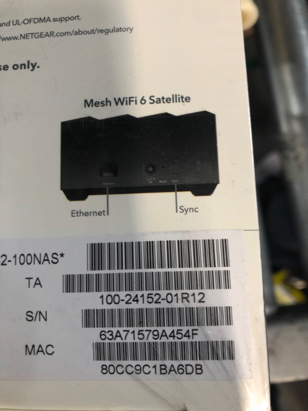 Photo 4 of NETGEAR Nighthawk Whole Home Mesh WiFi 6 System (MK62) - AX1800 router with 1 satellite extender, coverage up to 3,000 sq. ft. and 25+ devices Mesh WiFi 6 (2 Pack)