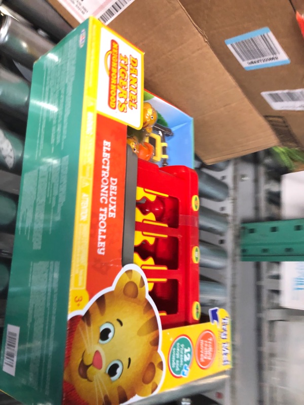 Photo 3 of Daniel Tiger's Neighborhood Deluxe Electronic Trolley Vehicle with 2 Songs, 12 Phrases, Sounds & Light! Daniel & Mom Tiger Figures Included, for Ages 3+