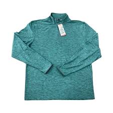 Photo 1 of GAPFit Men's Mockneck Stretch Knit Long Sleeve Active Half Zip Pullover (Jasper, L) 2 pack 
