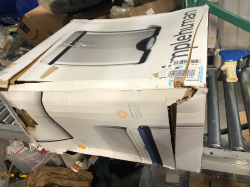 Photo 1 of Simplehuman 50 Liter / 13.0 Gallon Rectangular Kitchen Step Trash Can, Brushed Stainless Steel 50 Liter Rectangular Step Trash Can