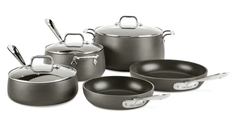 Photo 1 of * important * see clerk notes *
 HA1 Hard Anodized Nonstick Cookware Set, 8 Piece