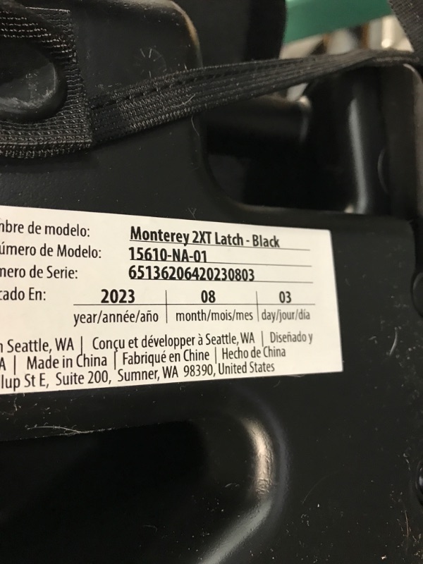 Photo 5 of Diono Monterey 2XT Latch 2 in 1 High Back Booster Car Seat with Expandable Height & Width, Side Impact Protection, Black 2XT 