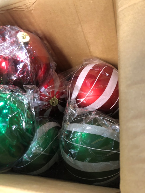 Photo 3 of **REFERENCE PHOTO FOR REFERENCE** 8 Pcs Large Christmas Ball Ornaments Giant Commercial 