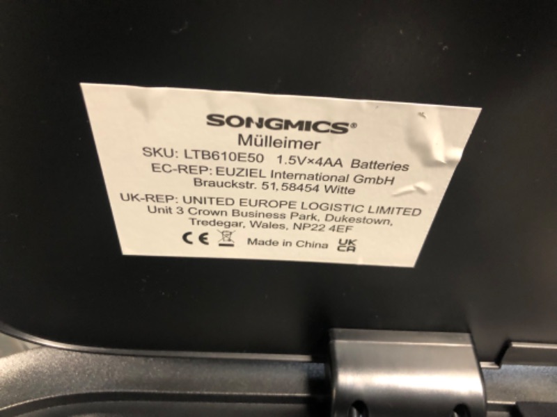 Photo 1 of SONGMICS Motion Sensor Trash Can, 13 Gallon Automatic Garbage Can with Soft-Close Lid  ULTB610E50