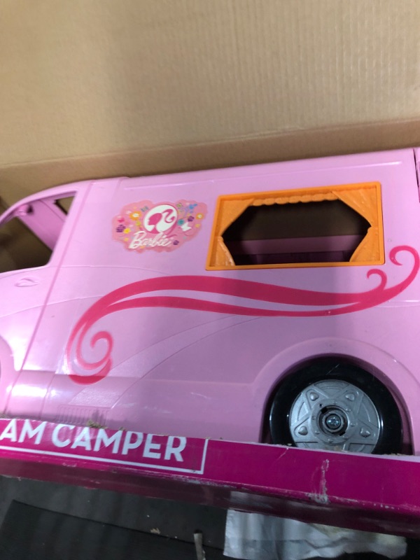 Photo 2 of **MISSING ALL TOYS/ACCESSORIES**
Barbie Camper, DreamCamper Toy Playset (camper only)