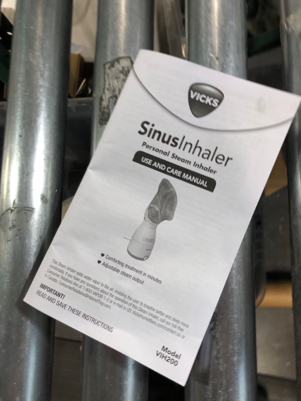 Photo 4 of Vicks Personal Sinus Steam Inhaler with Soft Face Mask – Face Humidifier with Targeted Steam Relief Aids with Sinus Problems, Congestion and Cough