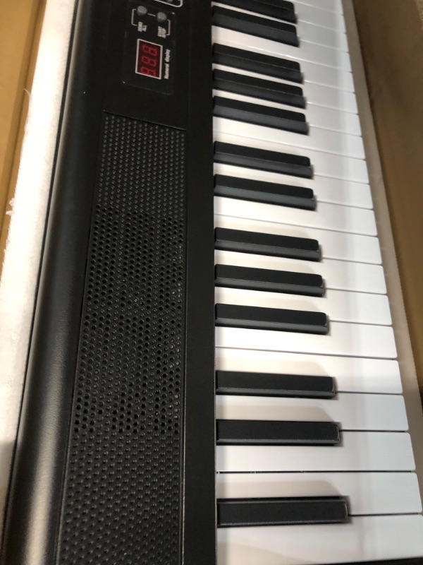 Photo 8 of Fesley Piano Keyboard 88 Keys, Full-Size Digital Piano Keyboard, Portable Electric Keyboard Piano, 88 Key Keyboard With Music Stand, Power Adapter, Sustain Pedal, Bluetooth, MIDI