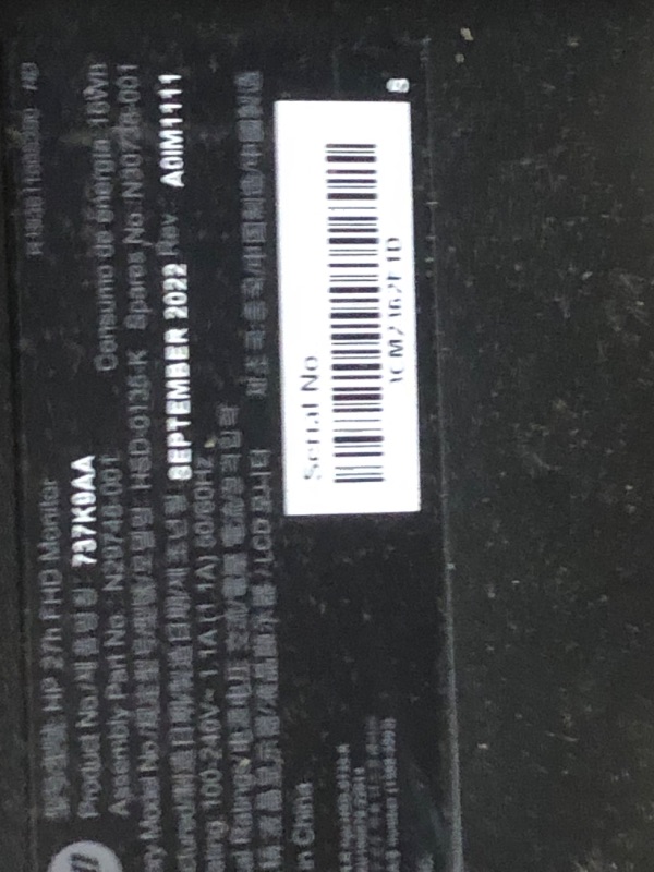 Photo 4 of HP 27h Full HD Monitor - Diagonal - IPS Panel & 75Hz Refresh Rate - Smooth Screen - 3-Sided Micro-Edge Bezel - 100mm Height/Tilt Adjust - Built-in Dual Speakers - for Hybrid Workers