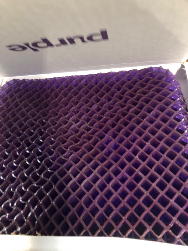 Photo 3 of Purple Royal Seat Cushion - Seat Cushion for The Car Or Office Chair - Temperature Neutral Grid