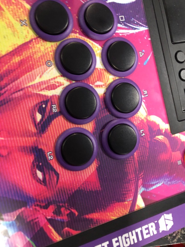 Photo 5 of HORI PlayStation 5 Fighting Stick Alpha (Street Fighter 6 Edition) - Tournament Grade Fightstick for PS5, PS4, PC - Officially Licensed by Sony