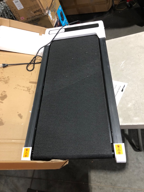 Photo 3 of ***NOT FUNCTIONAL - FOR PARTS - NONREFUNDBALE - SEE COMMENTS***
JURITS Walking Pad Treadmill Under Desk for Work from Office,Portable Treadmills for Home,Quiet Desk Treadmill with Remote Control,LED Display&Treadmill Mat D1 White