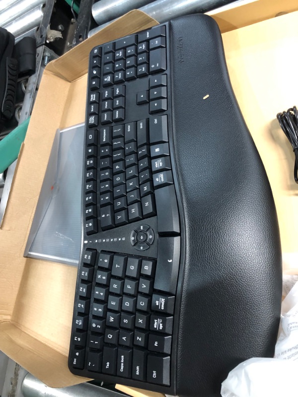 Photo 3 of MEETION Ergonomic Wireless Keyboard and Mouse, Ergo Keyboard with Vertical Mouse