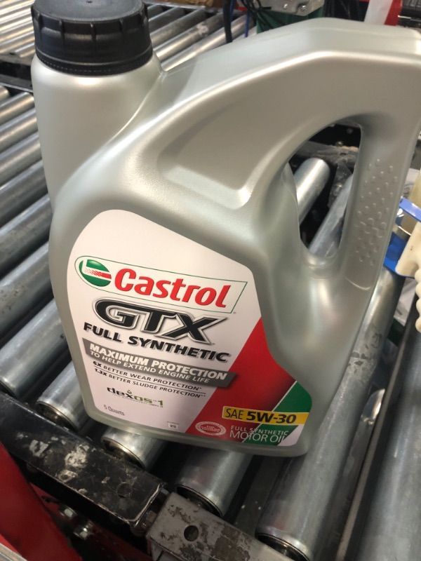 Photo 4 of Castrol GTX Full Synthetic 5W-20 Motor Oil, 5 Quarts 1 Count 