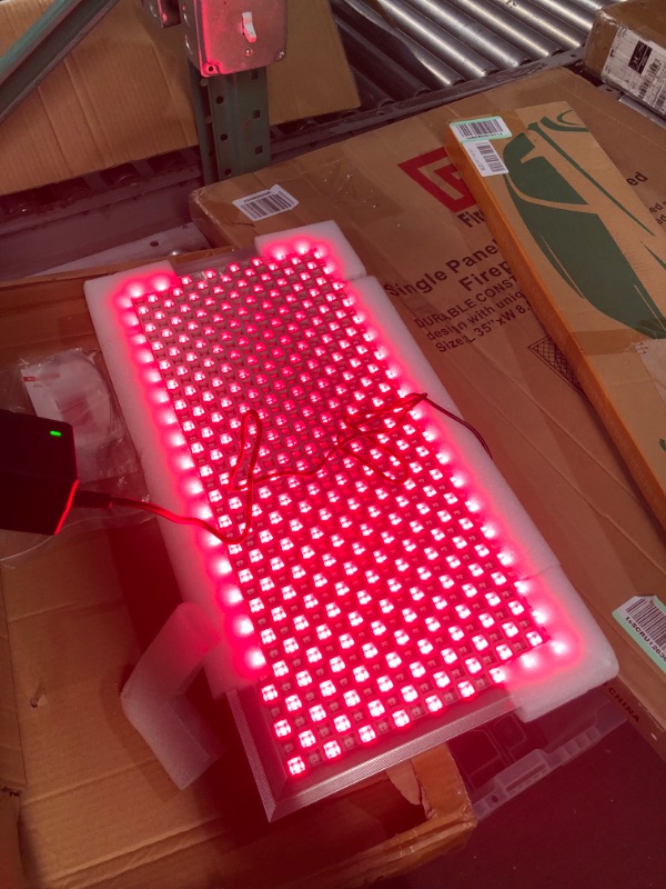 Photo 2 of Allisable Red Light Therapy Panel, Deep Red 660nm and Near Infrared 850nm Light Combo(646 LEDs)