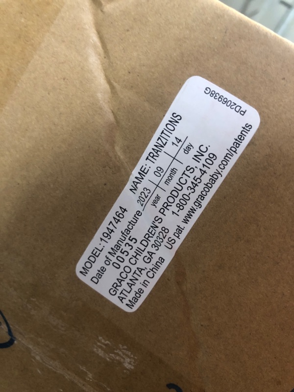 Photo 1 of **MANUFACTURED: 09-14-2023 ** Graco Tranzitions 3 in 1 Harness Booster Seat, Proof Tranzitions Black