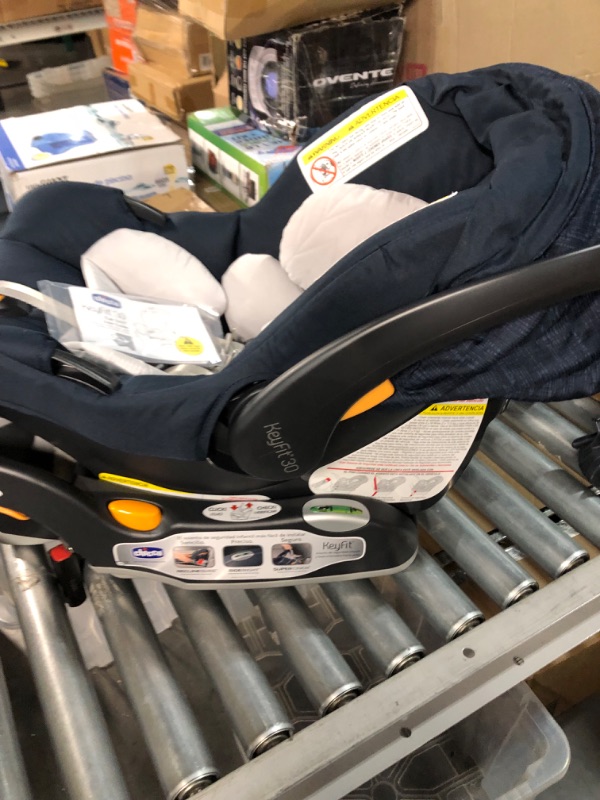 Photo 3 of Chicco Bravo Trio Travel System and Extra Base Bundle, Brooklyn, Navy Brooklyn Bravo 