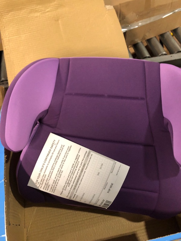 Photo 2 of Cosco Topside Booster Car Seat - Easy to Move, Lightweight Design (Grape), 1 Count (Pack of 1)