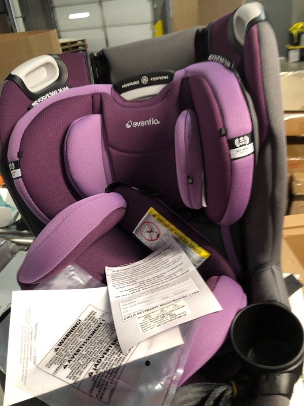 Photo 2 of Evenflo Gold Revolve360 Slim 2-in-1 Rotational Car Seat with SensorSafe (Amethyst Purple) Gold Revolve Slim Sensorsafe Amethyst Purple