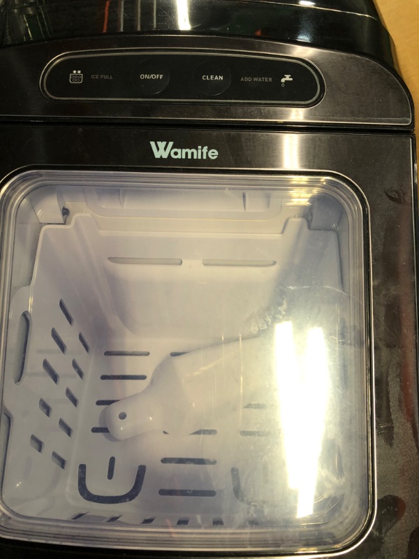 Photo 1 of ***POWERS ON - UNABLE TO TEST FURTHER***
Wamife Nugget Ice Maker Countertop, Pebble Ice Maker Machine, 30lbs/Day, Auto/Manual 