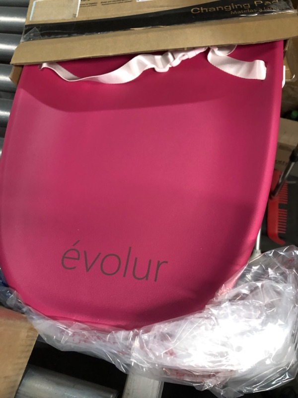 Photo 2 of Evolur Eva Baby Changing Pad in Pink, Soft and Breathable, Lightweight and Portable Changing 