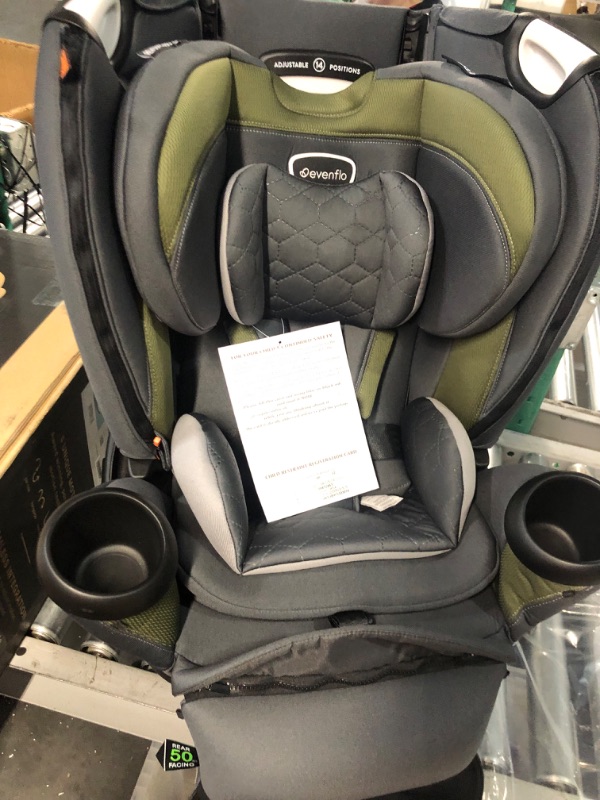 Photo 2 of Evenflo Revolve Extend Rockland Convertible Car Seat Revolve Extend Quick Clean Cover Rockland Green