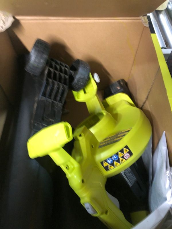 Photo 4 of ***USED - NO BATTERY - UNABLE TO TEST - NOZZLE MISSING***
RYOBI 40-Volt Lithium-Ion Cordless Battery Leaf Vacuum/Mulcher (Tool Only)