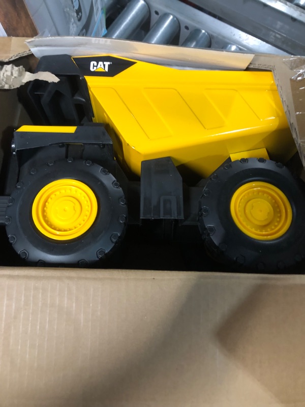 Photo 2 of Cat Construction Steel Toy Dump Truck, Yellow Steel Dump Truck